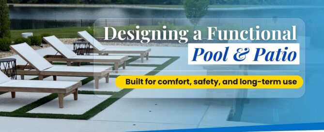 Designing a functional pool and patio layout for comfort, safety, and long term use in St. Louis